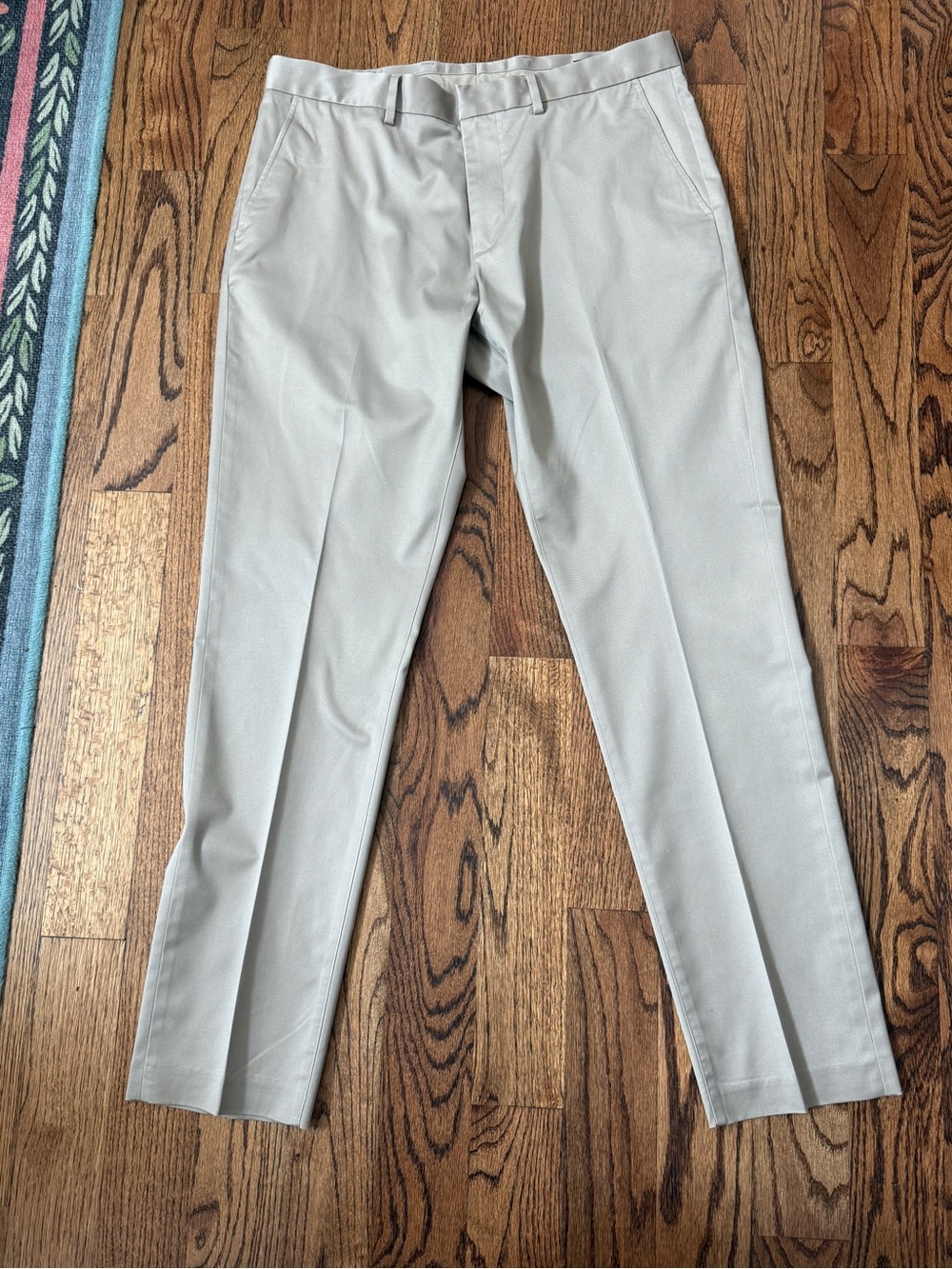Nordstrom Men's Dress Chinos in Light Beige Athletic Fit 34x32